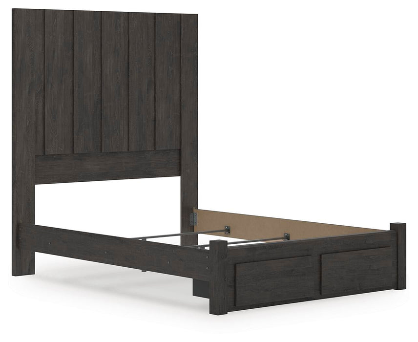 Parlayon Queen Panel Storage Bed, Dresser and Mirror
