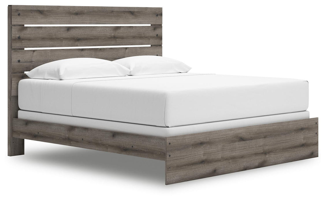 Urbanoore King Panel Bed, Dresser, Mirror, Chest and Nightstand