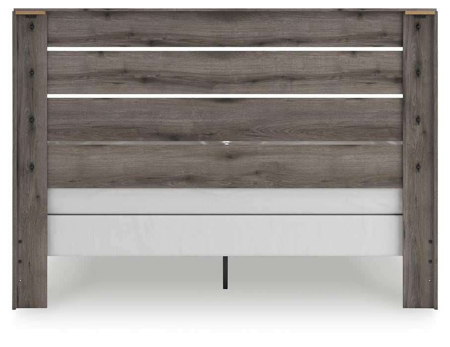 Urbanoore King Panel Bed, Dresser, Mirror, Chest and Nightstand