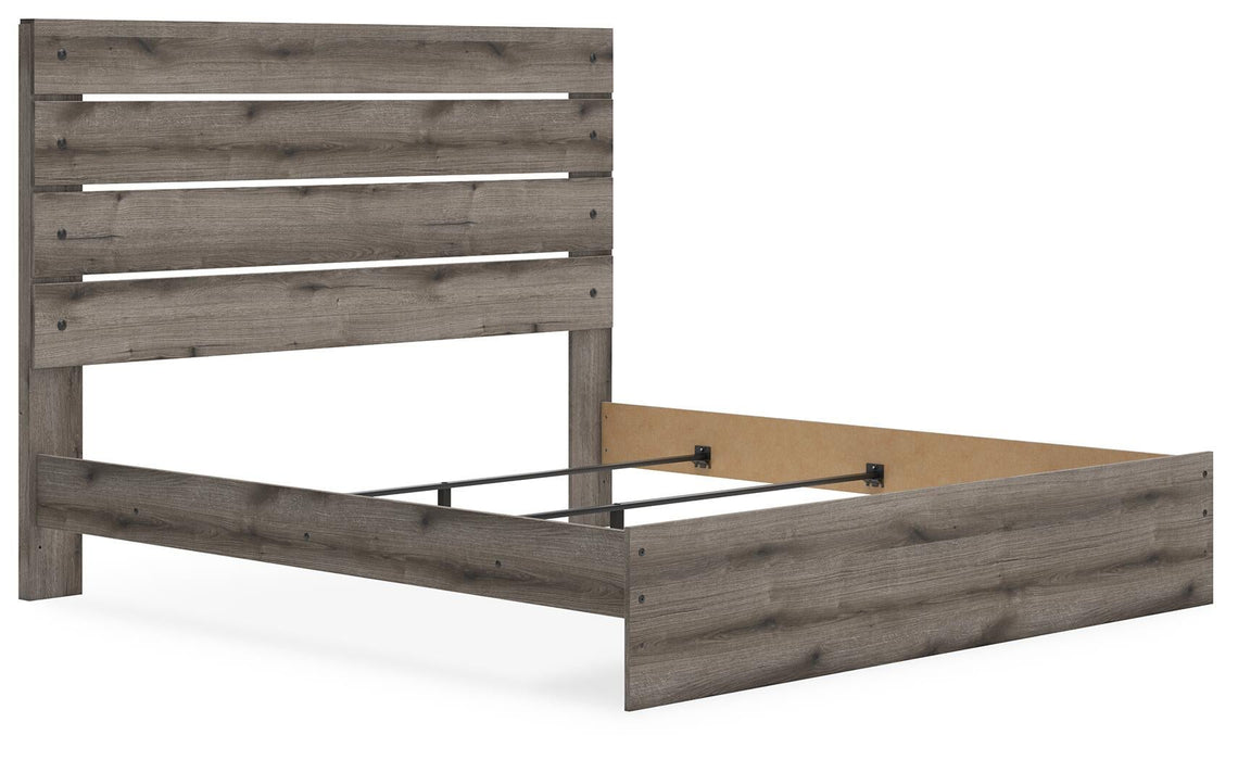 Urbanoore King Panel Bed, Dresser, Mirror, Chest and Nightstand