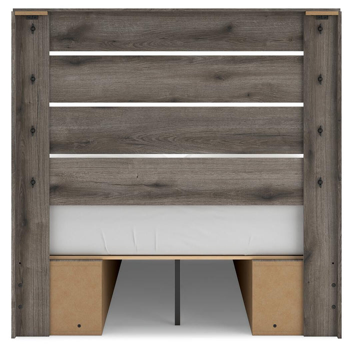 Urbanoore Full Panel Bed with Storage, Dresser, Mirror and Nightstand