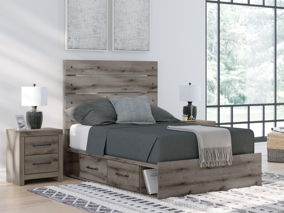 Urbanoore Full Panel Bed with Storage, Dresser, Mirror and Nightstand