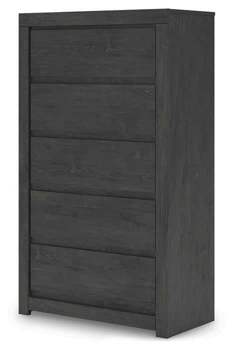 Parlayon Queen Panel Bed, Dresser, Mirror, Chest and Nightstand