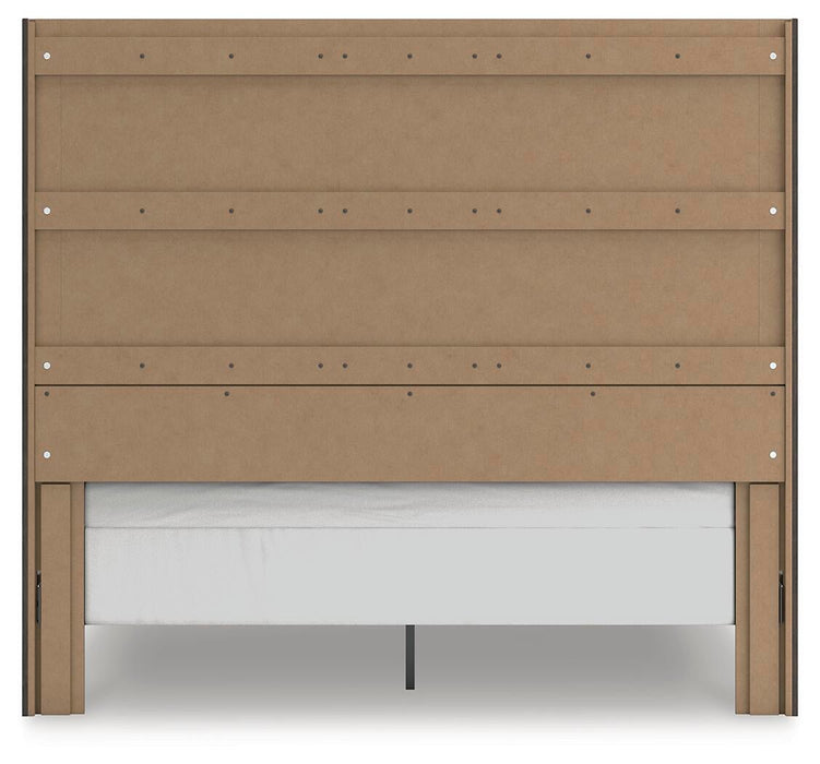 Parlayon King Panel Bed, Dresser, Mirror, Chest and Nightstand