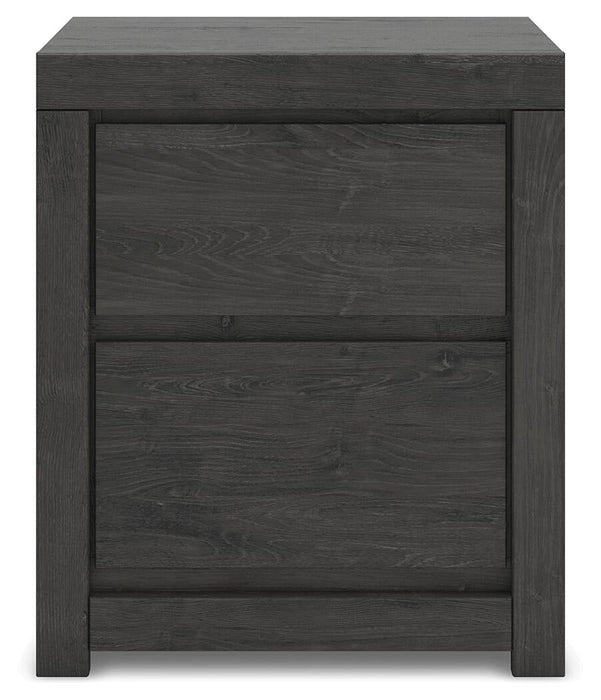 Parlayon Queen Panel Storage Bed, Dresser, Mirror and Nightstand