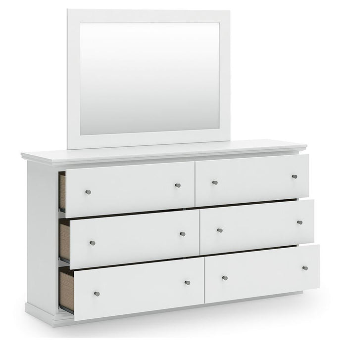 Bostwick Shoals King Panel Bed, Dresser, Mirror, Chest and Nightstand
