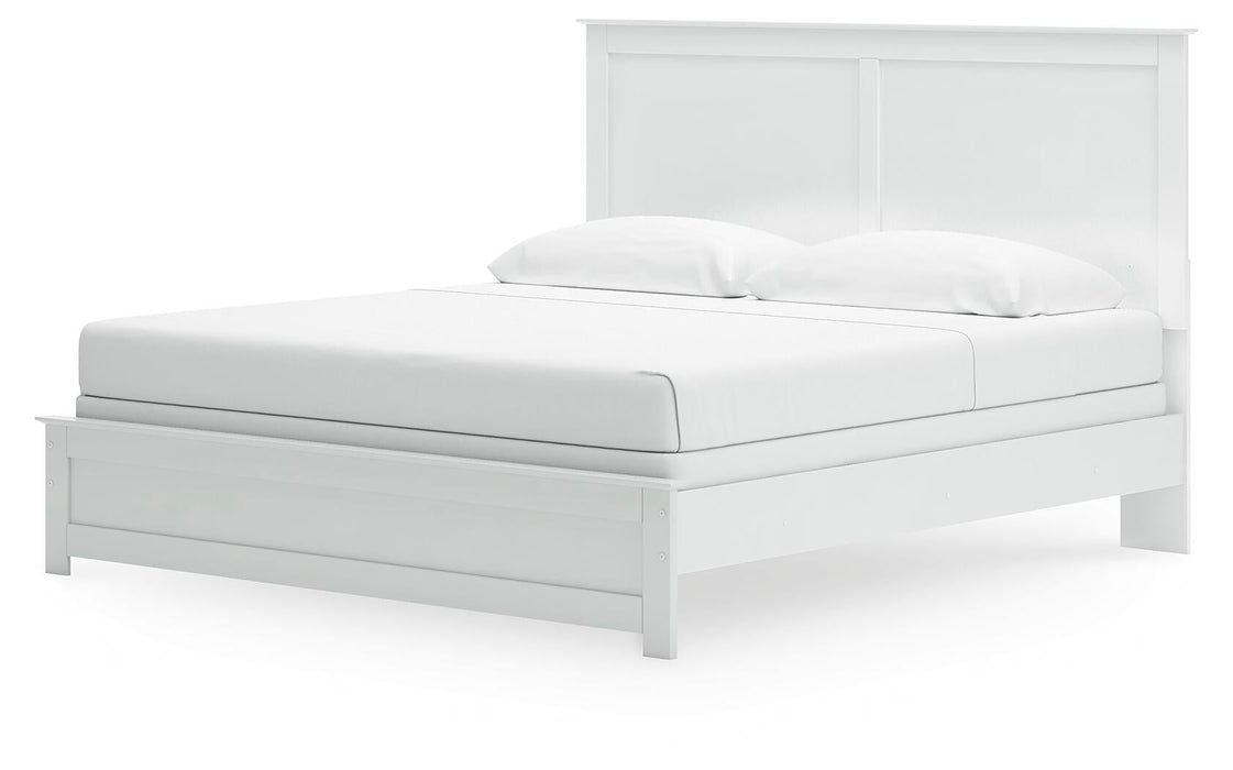 Bostwick Shoals King Panel Bed, Dresser, Mirror, Chest and Nightstand
