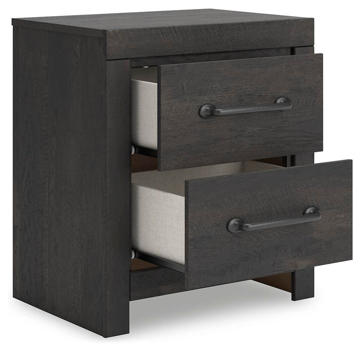 Delmorta Twin Panel Bed, Dresser, Mirror, Chest and Nightstand