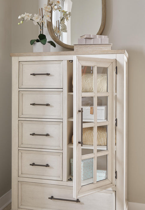 Shaybrock King Panel Bed, Dresser, Mirror, Chest and Nightstand