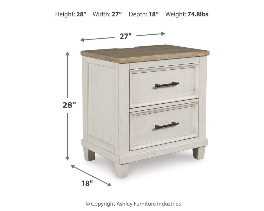 Shaybrock King Panel Bed, Dresser, Mirror, Chest and Nightstand