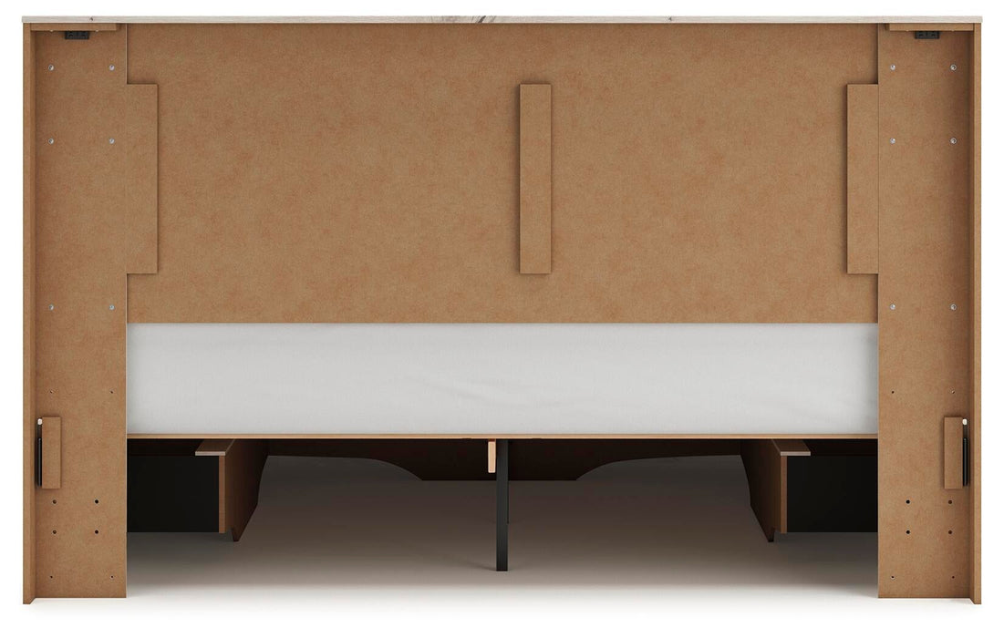 Lawroy King Panel Storage Bed, Dresser and Mirror