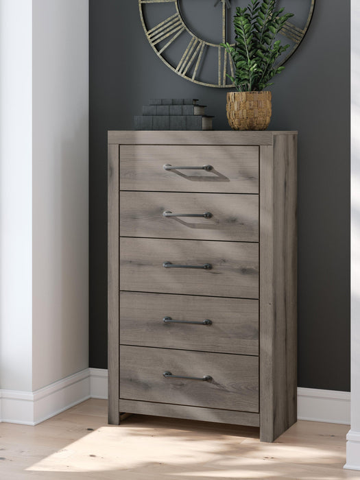 Urbanoore Full Panel Storage Bed, Dresser, Mirror, Chest and Nightstand
