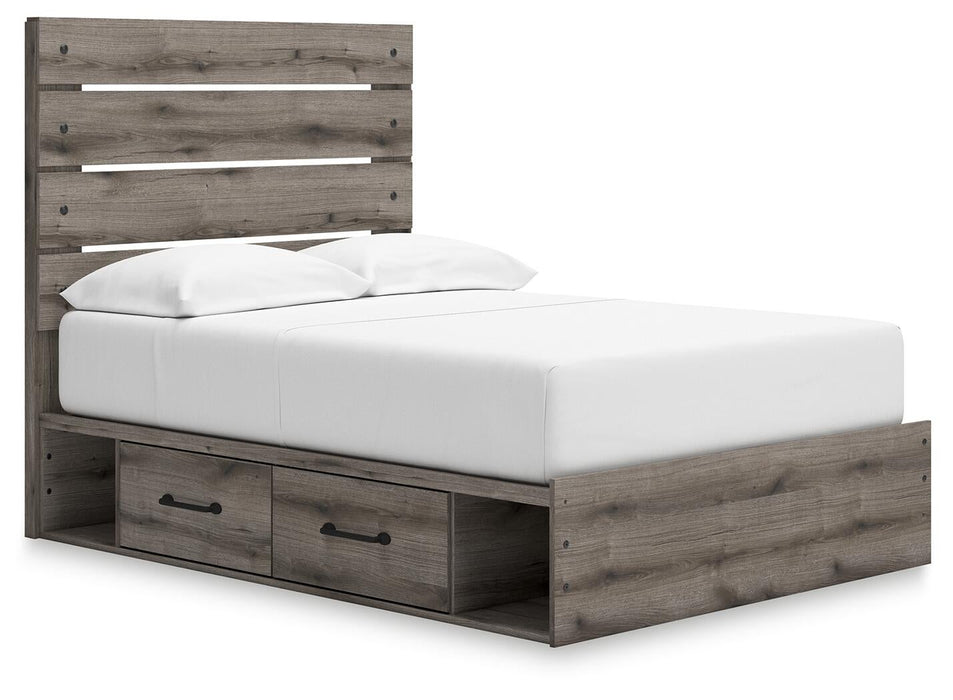 Urbanoore Full Panel Storage Bed, Dresser, Mirror and Nightstand