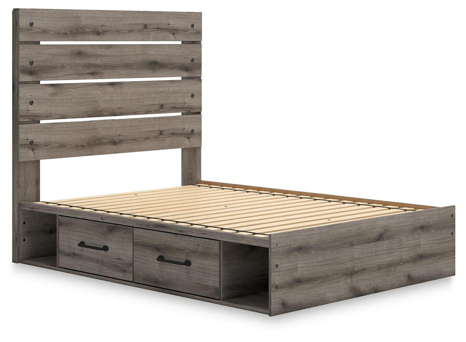 Urbanoore Full Panel Storage Bed, Dresser, Mirror and Nightstand