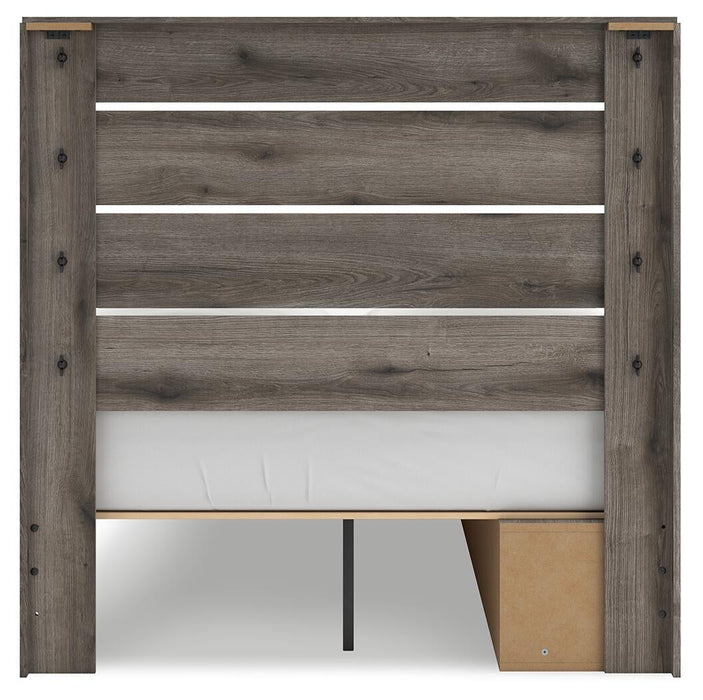 Urbanoore Full Panel Storage Bed, Dresser, Mirror and Nightstand