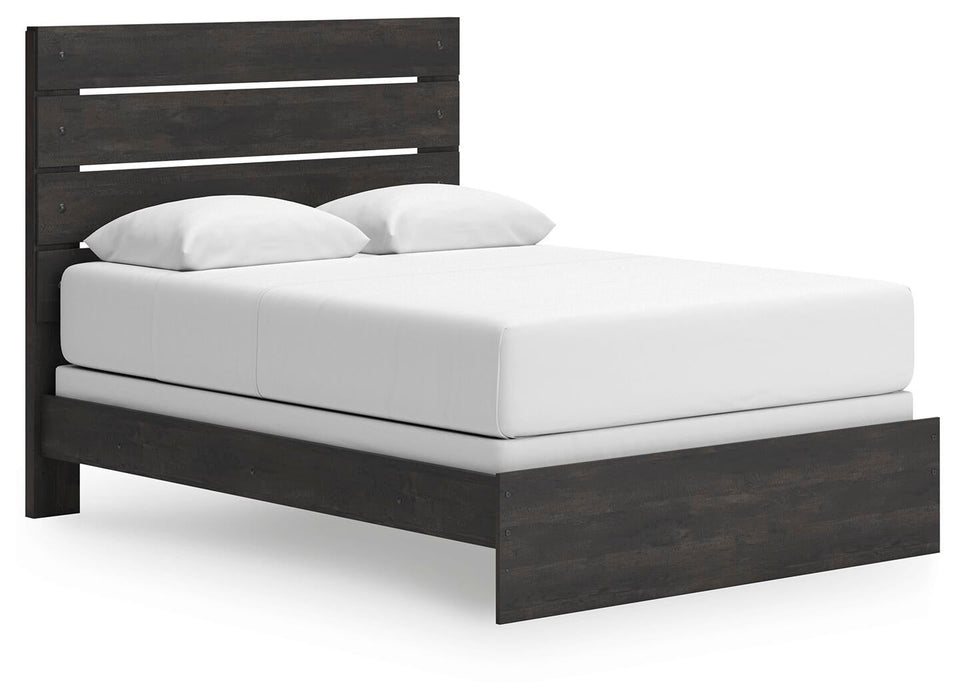 Delmorta Queen Panel Bed, Dresser and Mirror