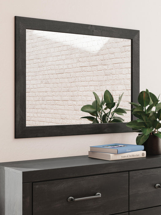 Delmorta Queen Panel Bed, Dresser, Mirror and Nightstand