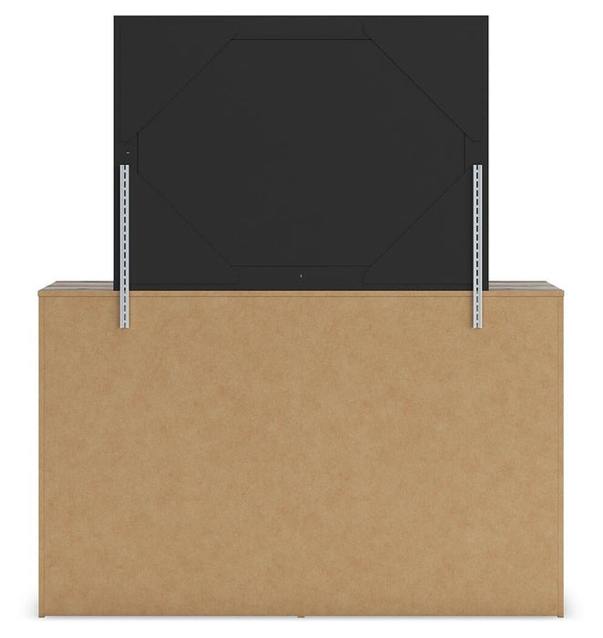Urbanoore King Panel Bed, Dresser, Mirror and Nightstand