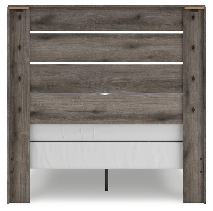 Urbanoore Full Panel Bed, Dresser, Mirror and Nightstand
