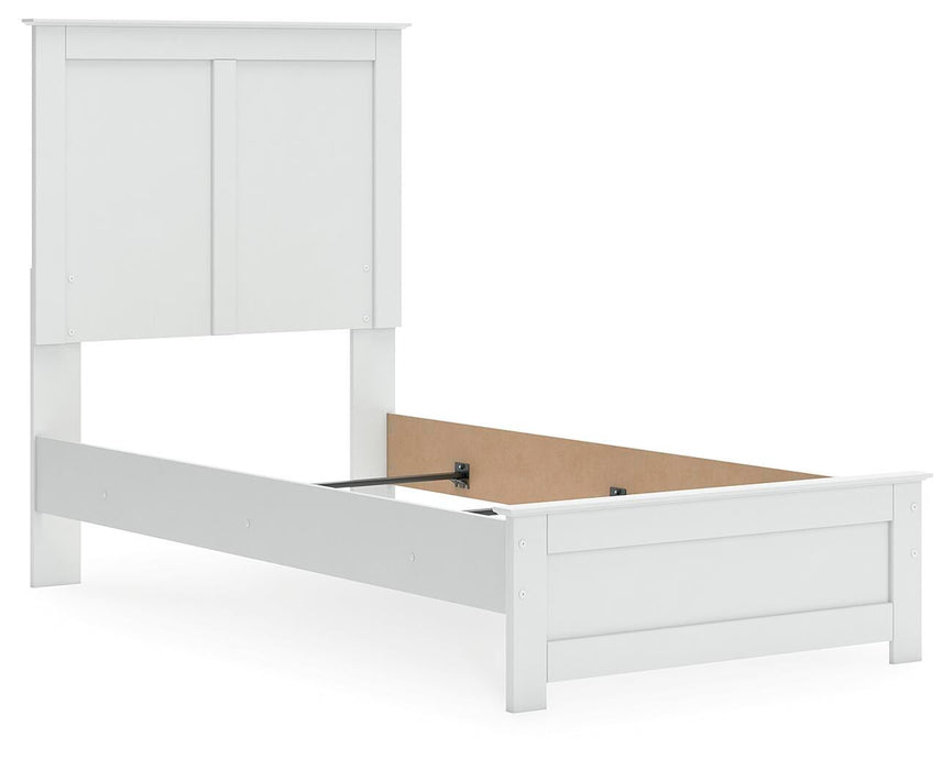 Bostwick Shoals Twin Panel Bed, Dresser, Mirror, Chest and Nightstand