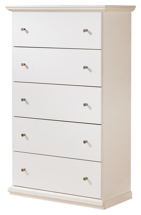 Bostwick Shoals Twin Panel Bed, Dresser, Mirror, Chest and Nightstand