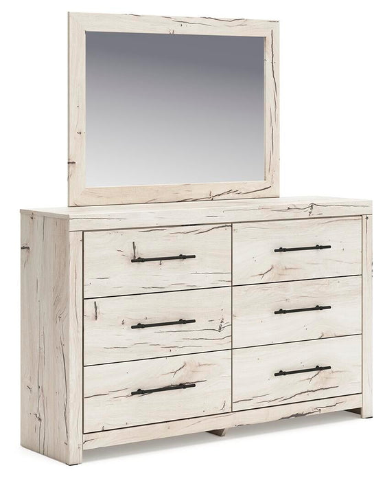 Lawroy King Panel Storage Bed, Dresser, Mirror, Chest and Nightstand