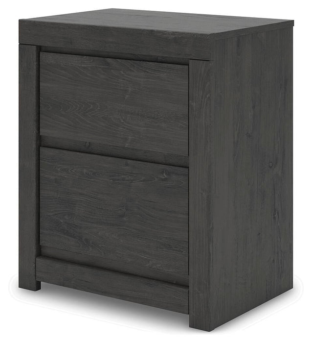 Parlayon King Panel Storage Bed, Dresser, Mirror, Chest and Nightstand