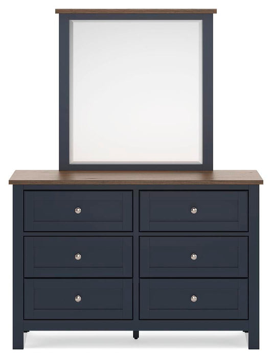 Landocken Full Panel Bed, Dresser and Mirror