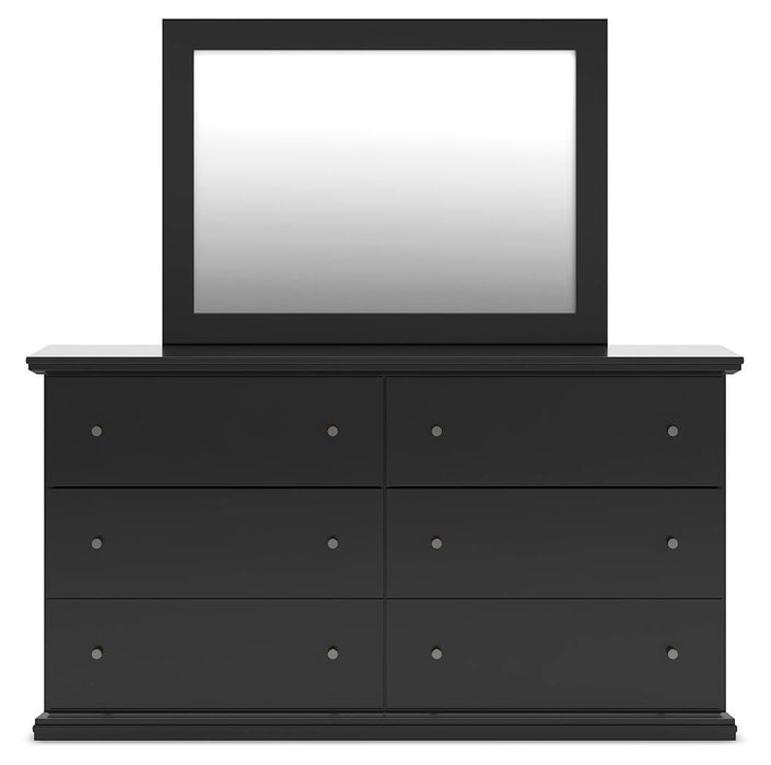Maribel Twin Panel Bed, Dresser and Mirror