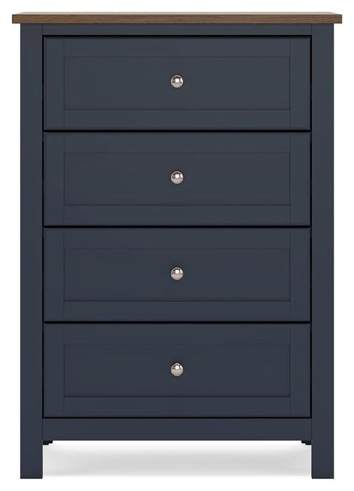 Landocken Twin Panel Headboard, Dresser, Mirror, Chest and Nightstand