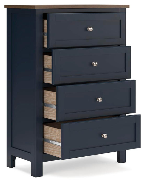 Landocken Queen Panel Headboard, Dresser, Mirror, Chest and Nightstand