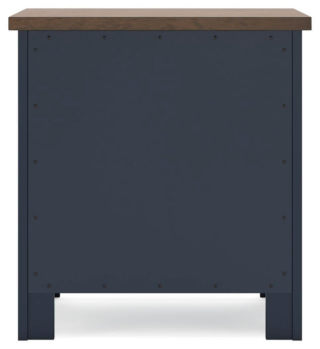 Landocken Queen Panel Headboard, Dresser, Mirror, Chest and Nightstand