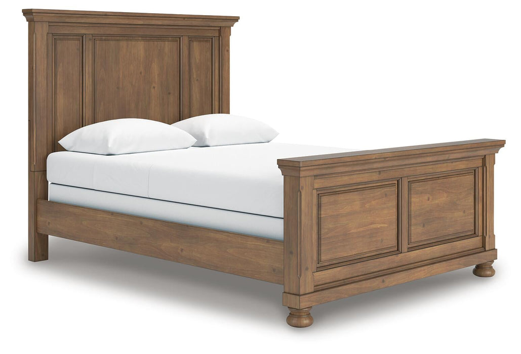 Vandenmore Queen Panel Bed with Mirrored Dresser