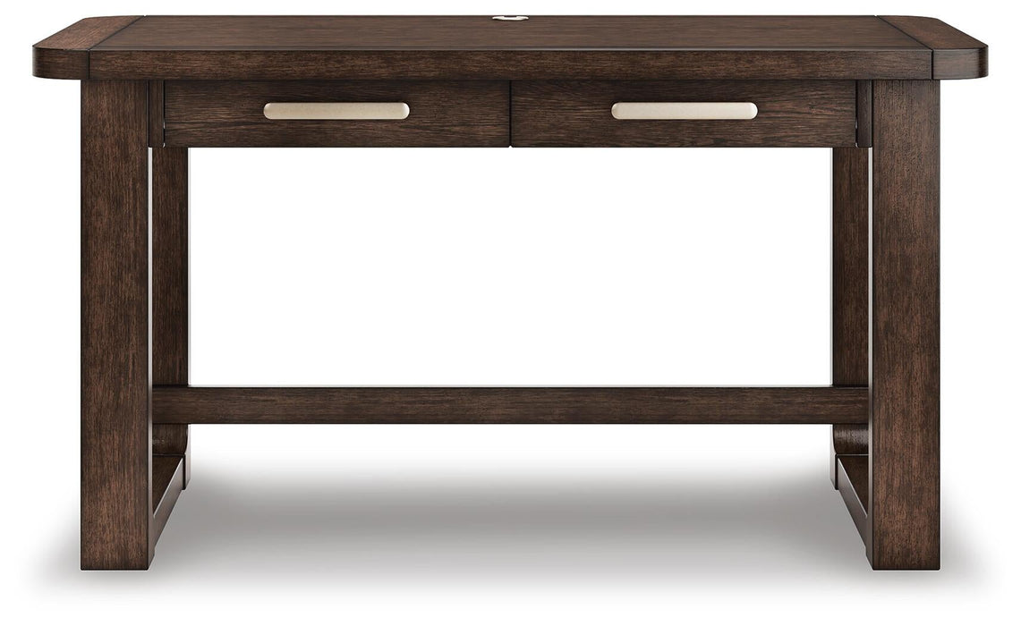 Breckington Home Office Desk with Chair and Storage