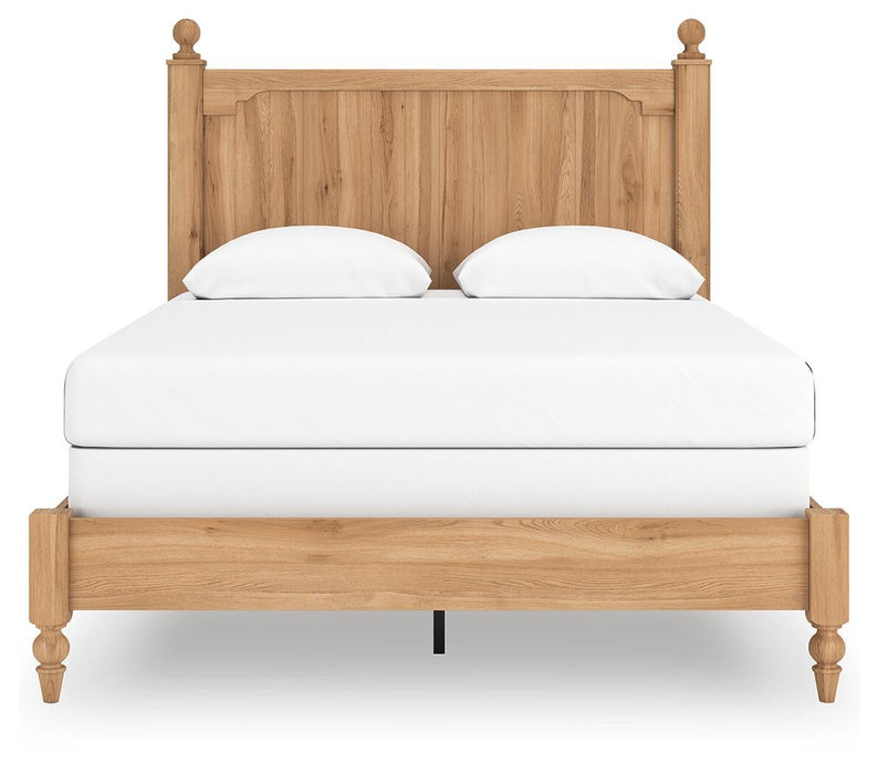 Galletyn Queen Panel Bed with Mirrored Dresser and Nightstand