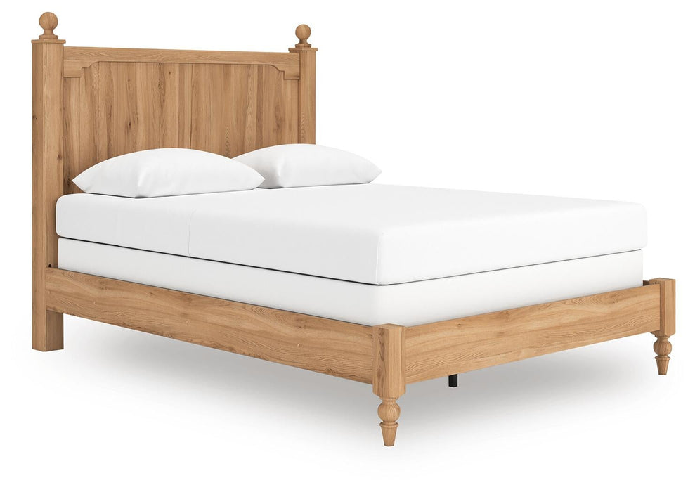 Galletyn Queen Panel Bed with Mirrored Dresser and Nightstand