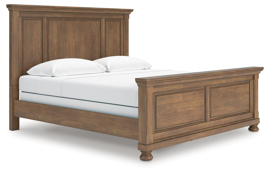 Vandenmore King Panel Bed with Mirrored Dresser