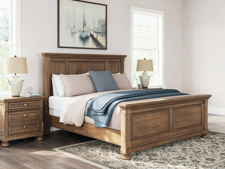 Vandenmore King Panel Bed with Mirrored Dresser