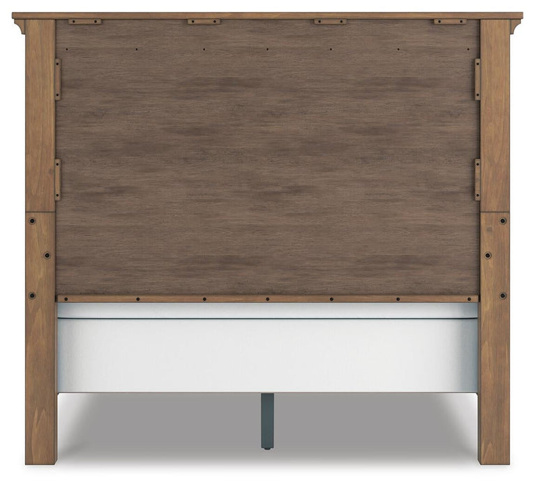 Vandenmore Queen Panel Bed with Mirrored Dresser, Chest and Nightstand