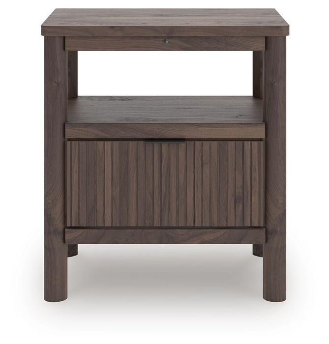Cadmori Twin Panel Bed, Dresser, Mirror and Nightstand
