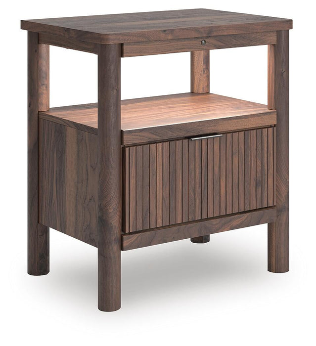 Cadmori Twin Panel Bed, Dresser, Mirror and Nightstand