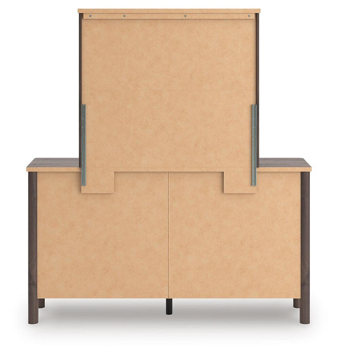 Cadmori Full Panel Platform Bed, Dresser, Mirror and Nightstand