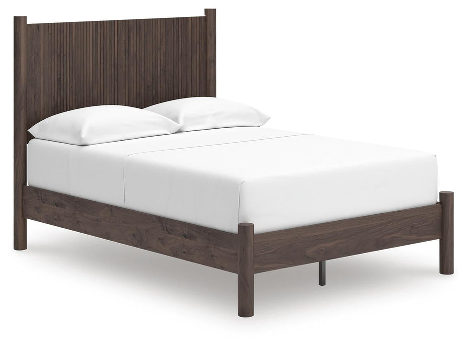 Cadmori Full Panel Platform Bed, Dresser, Mirror and Nightstand