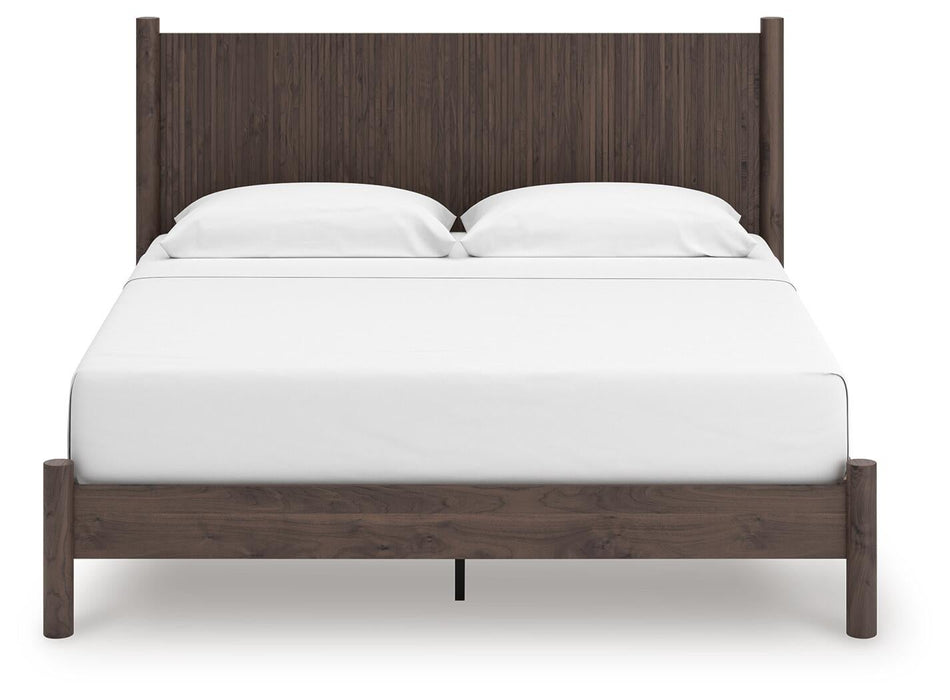 Cadmori King Panel Platform Bed, Dresser, Mirror, Chest and Nightstand