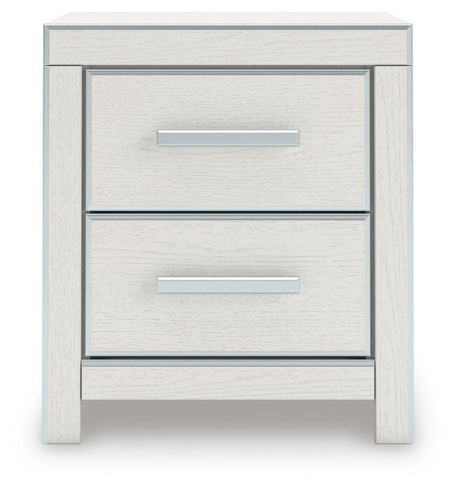 Birmonton California King Upholstered Bed, Dresser, Mirror, Chest and Nightstand