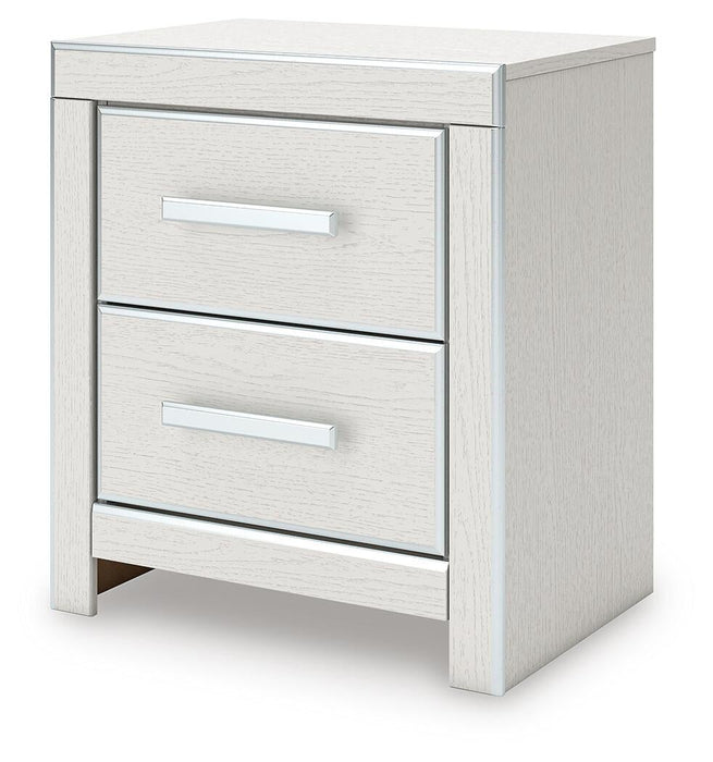Birmonton California King Upholstered Bed, Dresser, Mirror, Chest and Nightstand