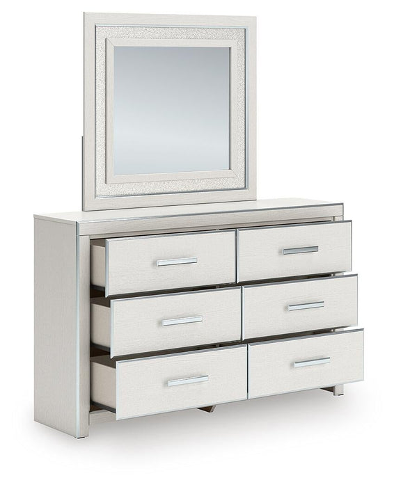 Birmonton Queen Upholstered Bed, Dresser, Mirror, Chest and Nightstand