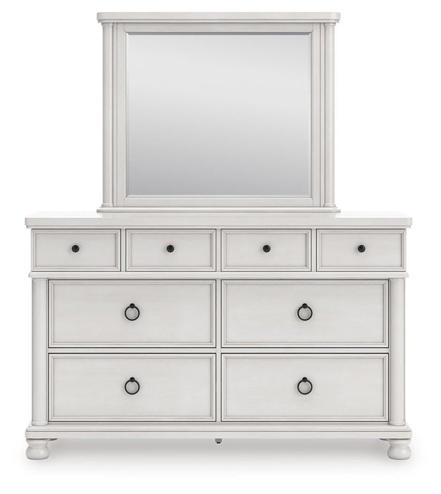 Chadworth Queen Poster Bed, Dresser and Mirror