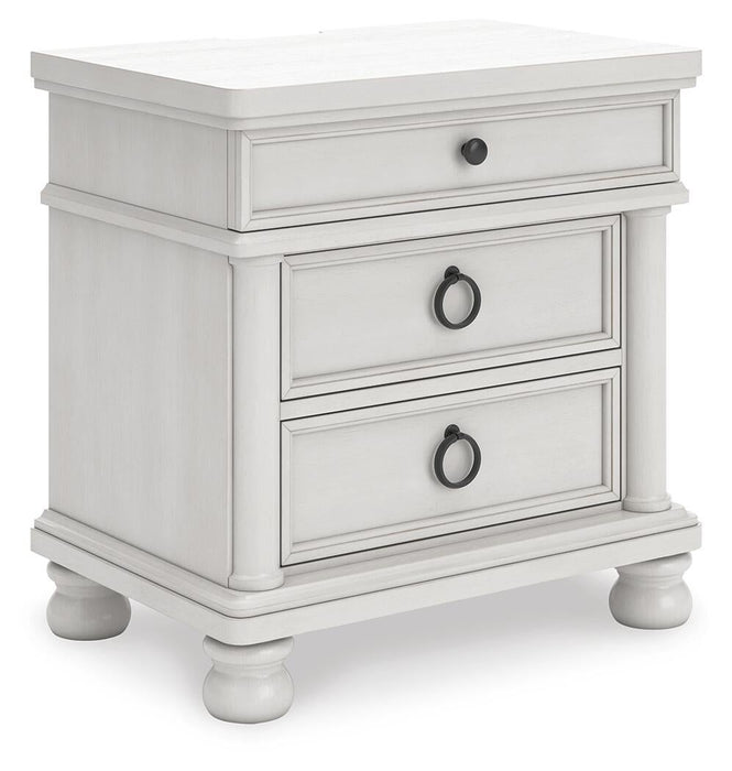 Chadworth King Poster Bed, Dresser, Mirror and Nightstand