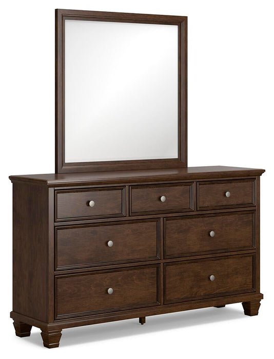 Danabrin King Panel Storage Bed, Dresser and Mirror
